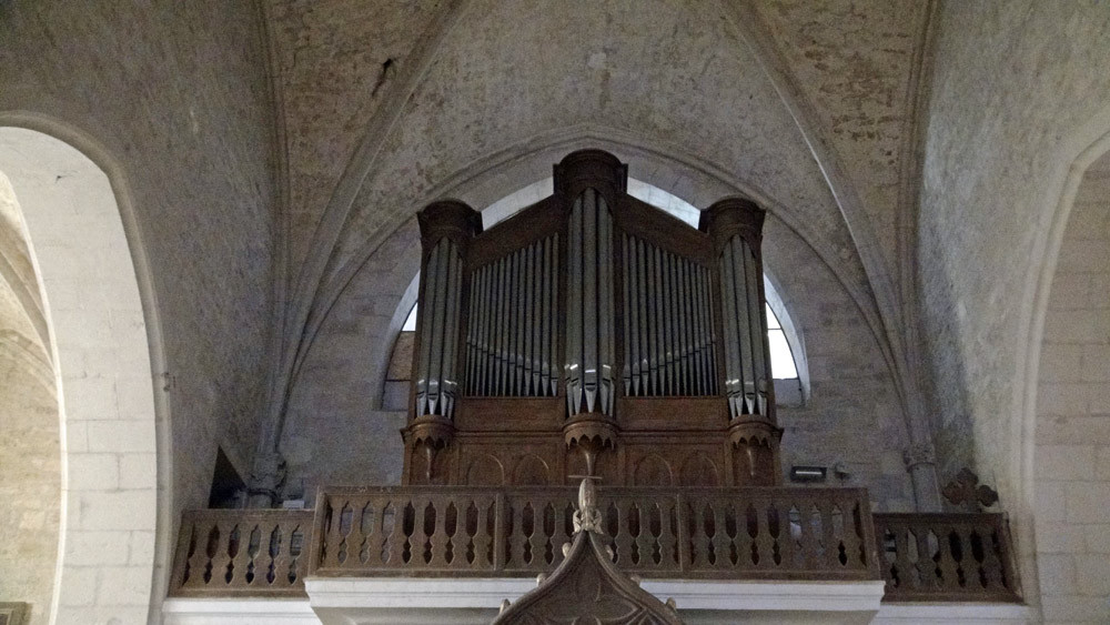Puy l'Evêque : Eglise fortifiée Saint-Sauveur et son orgue