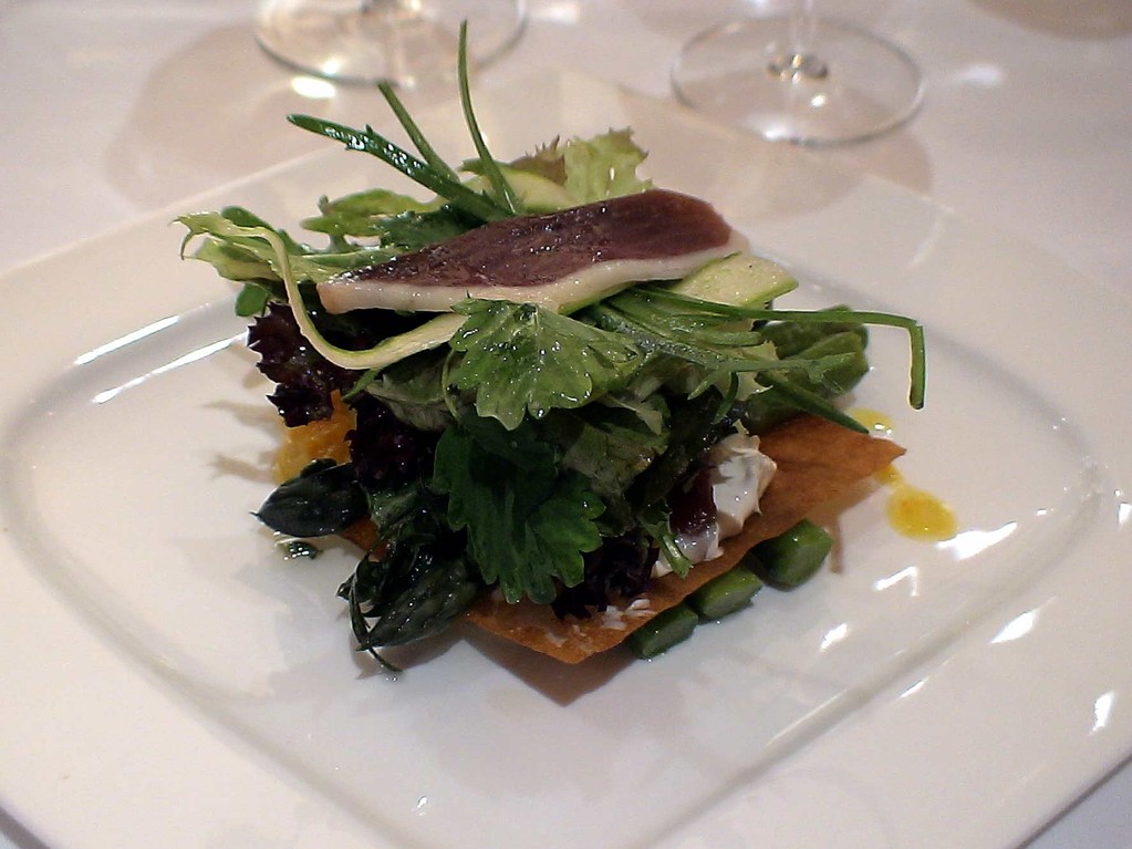 Le miffeuille d'asperges vertes