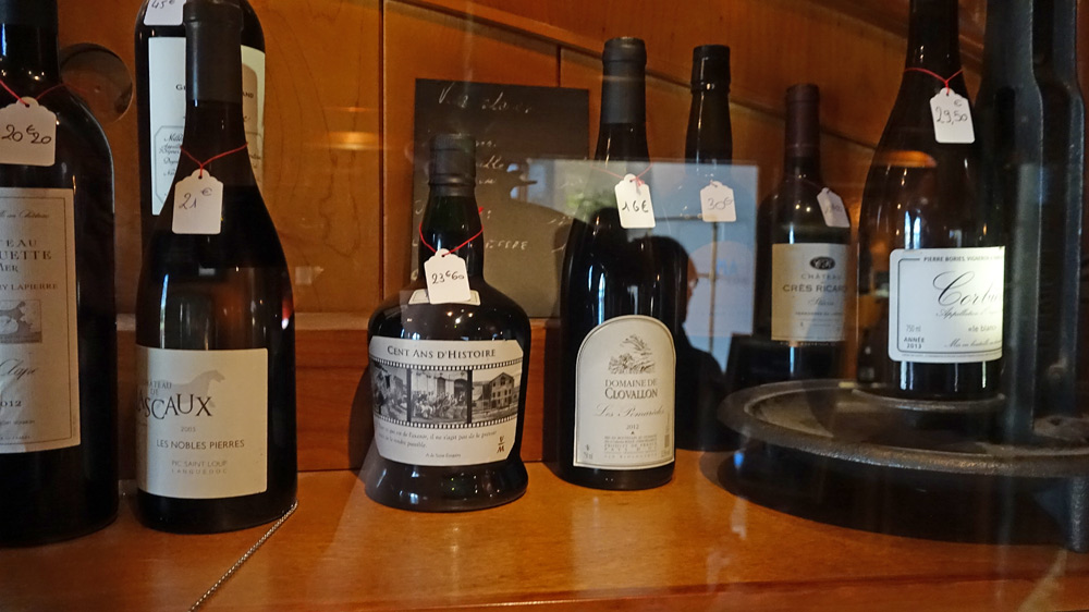 Vins en bouteilles disponibles à l'achat  