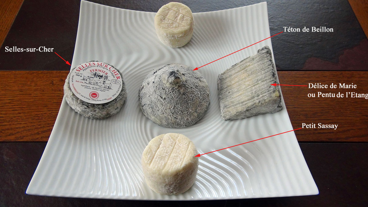 Les fromages achetés (il manque la bûchette)