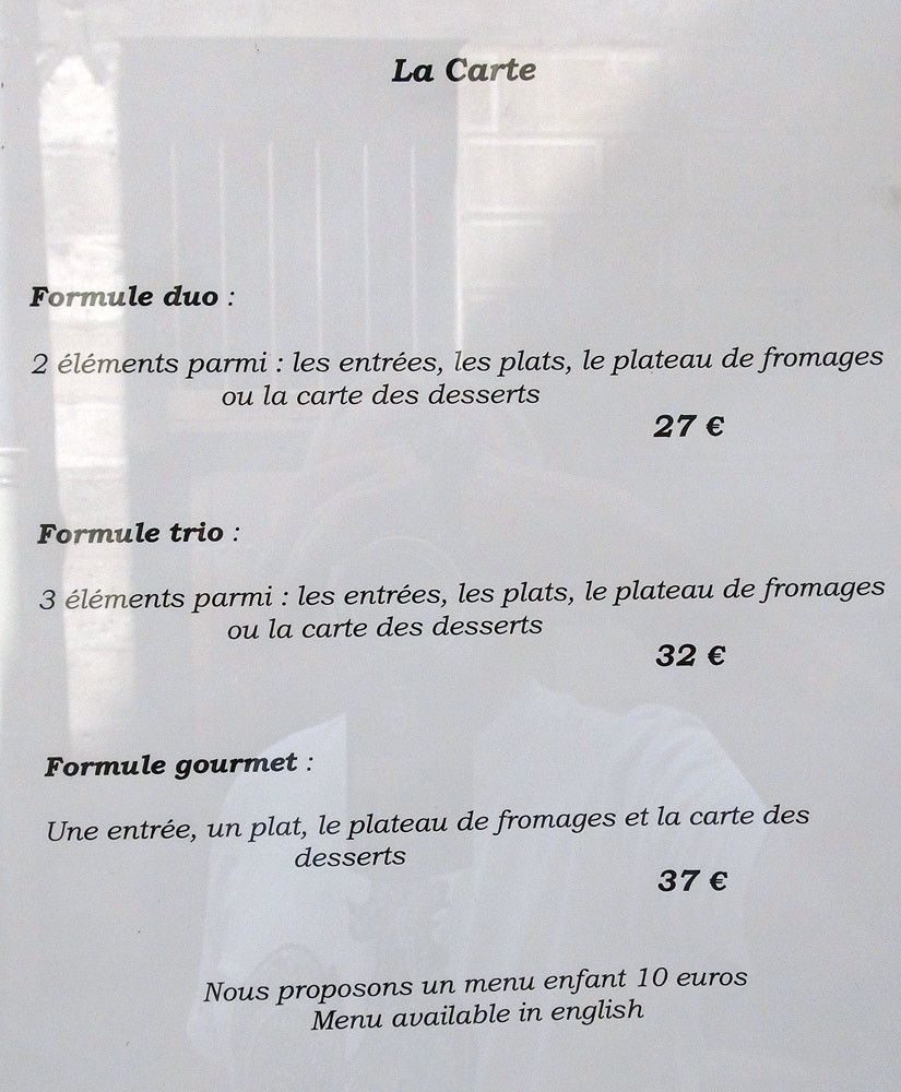 Les combinaisons possibles