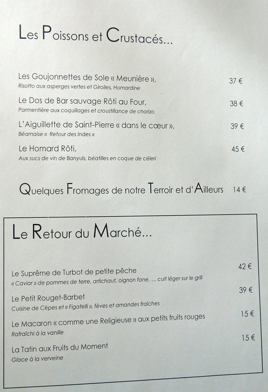 Carte (poissons & marché)