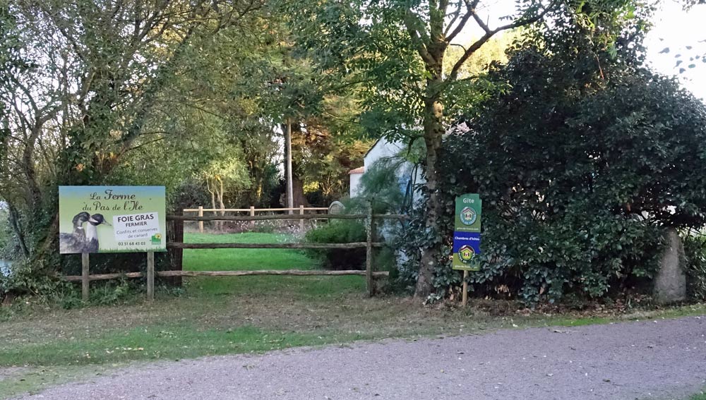 L'accès à la chambre d'hôtes
