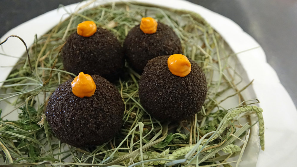 Billes noires et piquillos