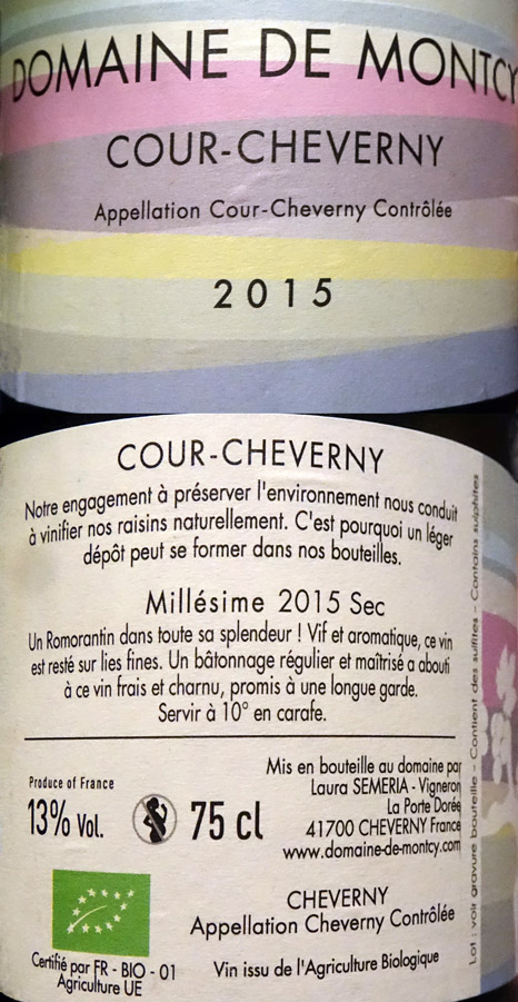 Vin du deuxième  plat