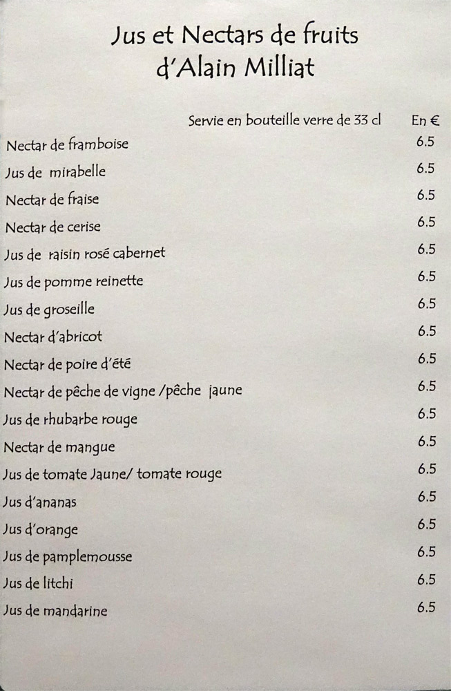Jus & Nectars de fruits