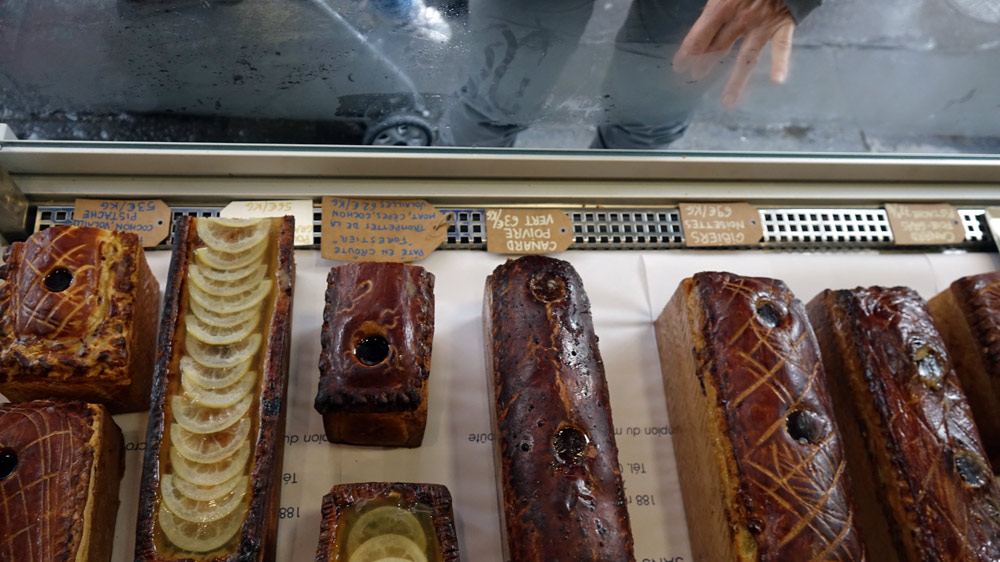 Les pâtés en croûte disponibles