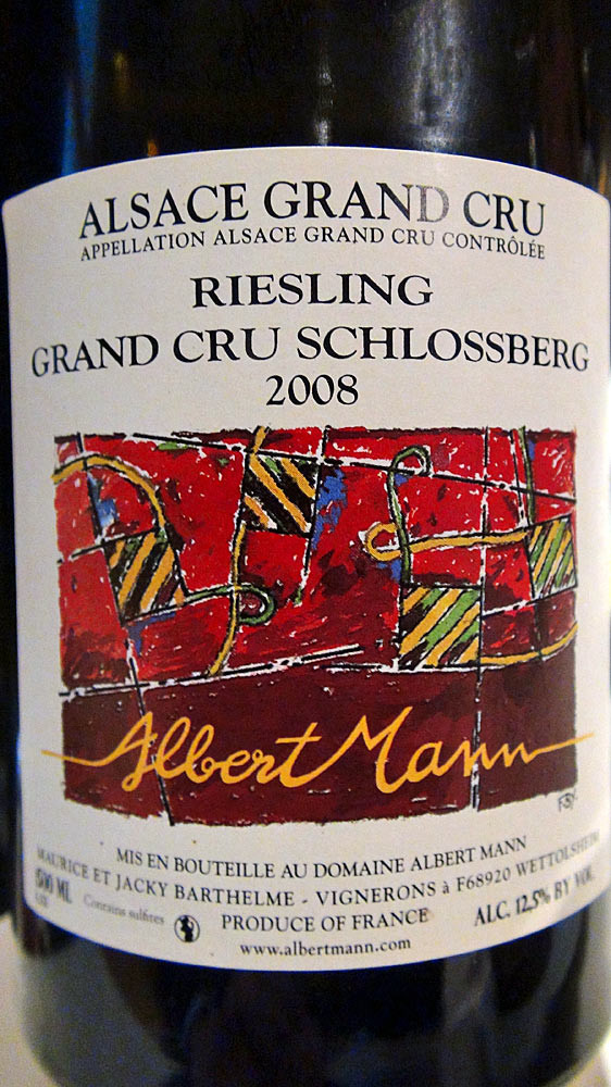 Riesling 2008 "Grand cru Schlossberg" domaine Albert Mann
