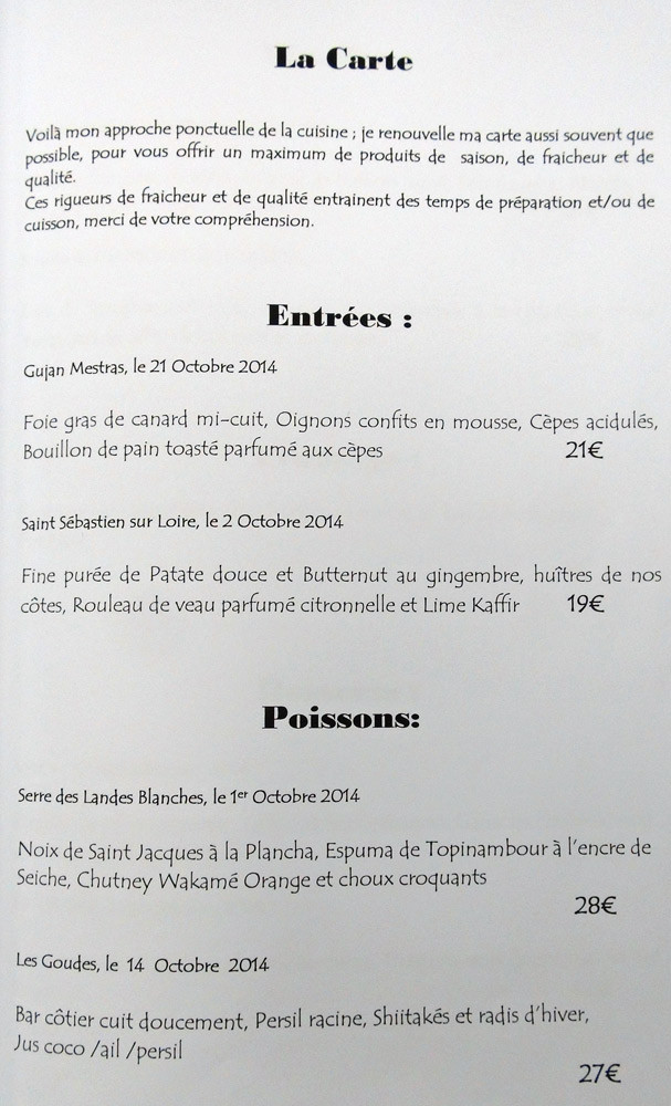 La carte