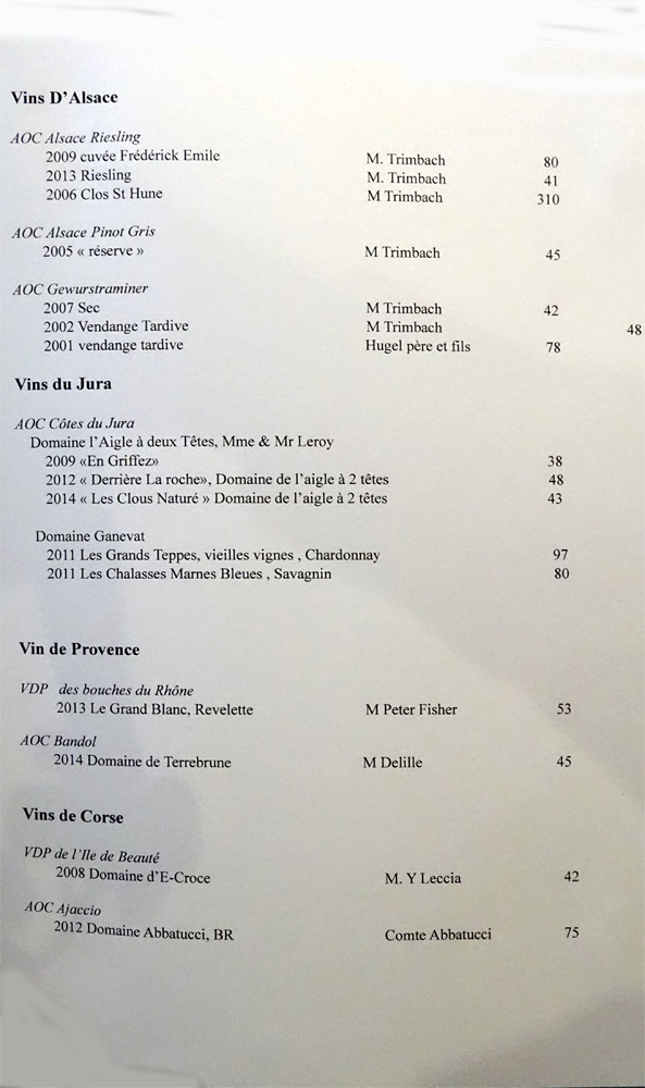 Vins d'Alsace, du Jura et de Provence