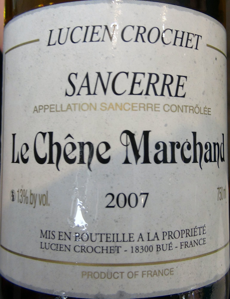 Sancerre 2007 "Le chêne marchand"  Lucien Crochet