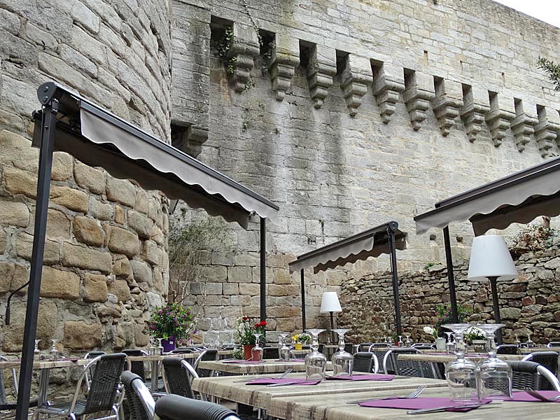 Terrasse (Crédit photo du site web de la Crêperie de la Tour Trompette)