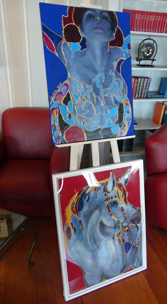 Deux tableaux de l'exposition d'Art du Domaine au Salon Saint-André