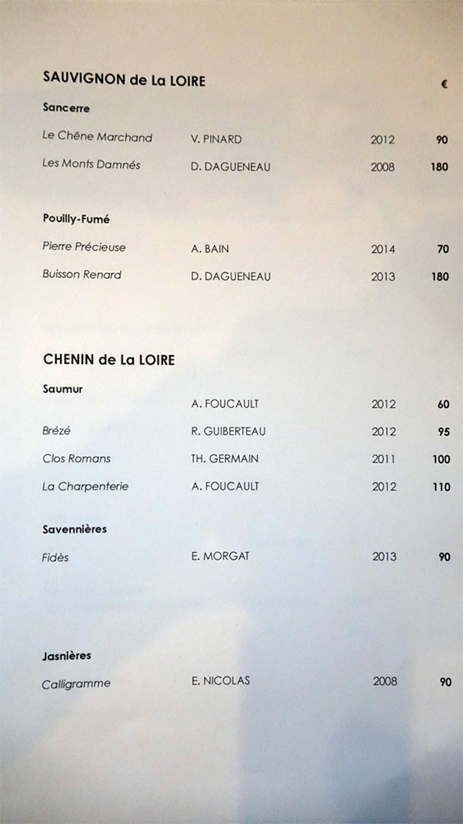 Sauvignon et Chenin de la Loire
