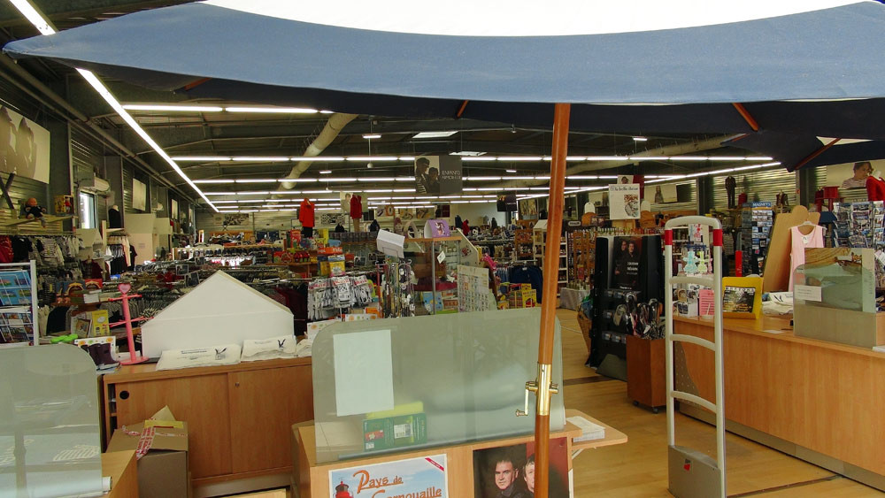 Vue de l'intérieur du magasin
