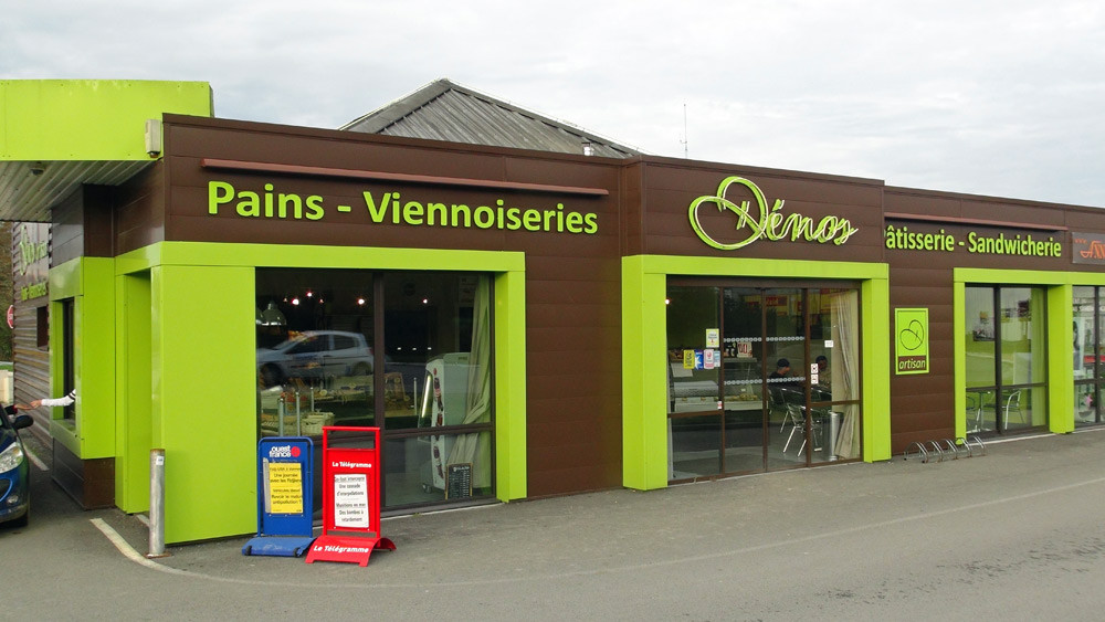 Une des boulangeries de Muzillac qui fournit le pain à Rochevilaine 