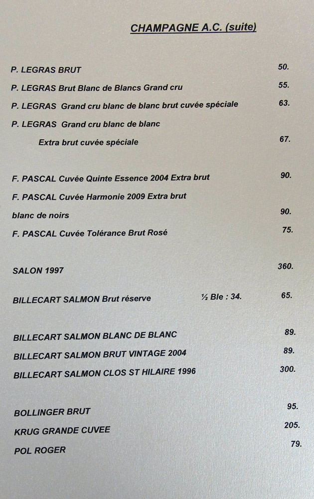 Champagnes (suite)