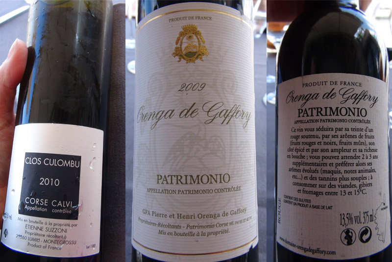 Les deux vins choisis