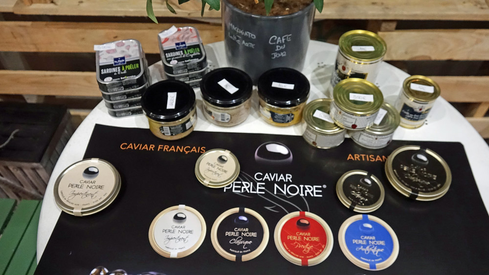 Les caviars prévus pour la dégustation
