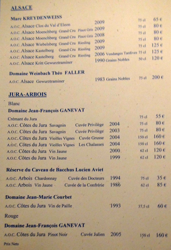 Vins d'Alsace et du Jura