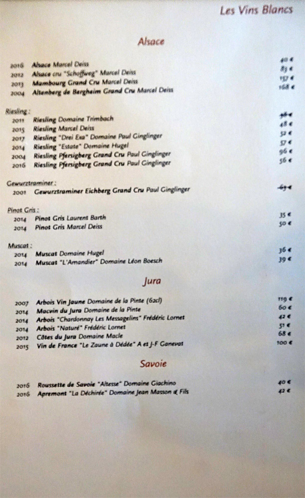 Vins blancs d'Alsace, du Jura et de Savoie