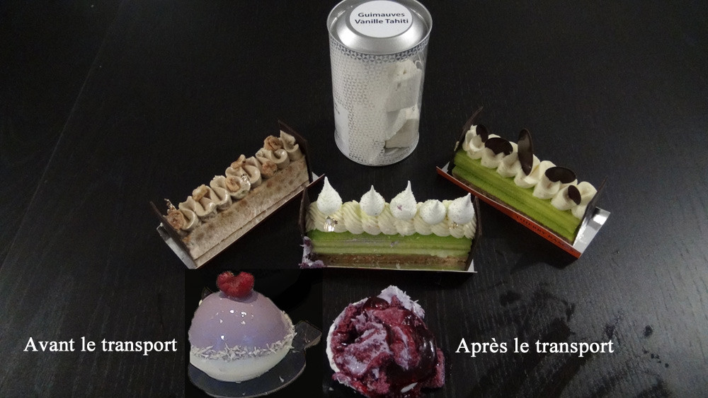 Les gâteaux achetés : Russe- Pavlova - Tarte au citron - Piña colada