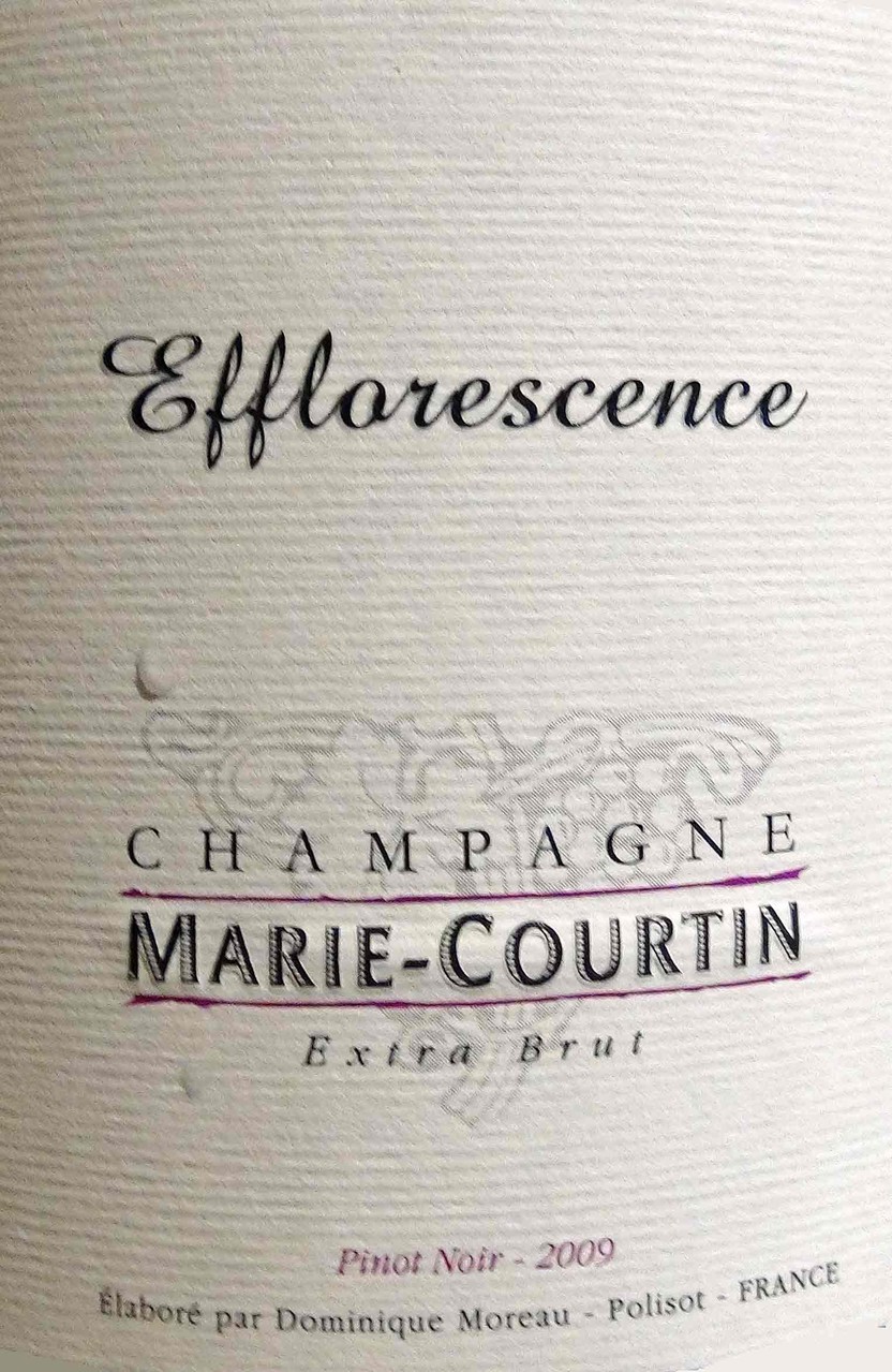 Champagne Marie-Courtin "Efflorescence" de Dominique Moreau