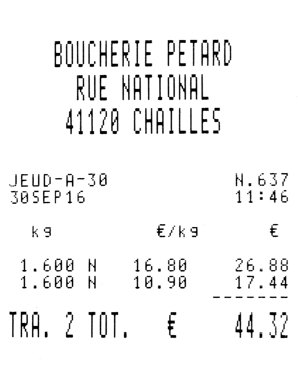 La note