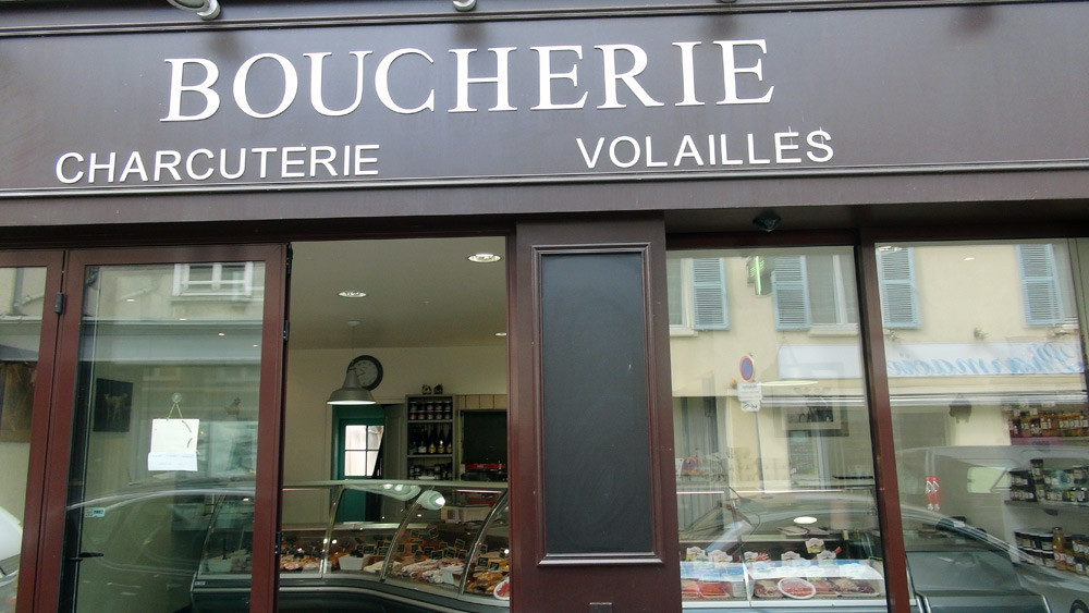 La façade de la boucherie de François Neveu
