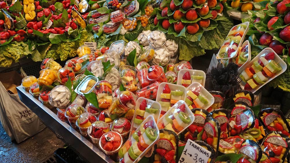 Fruits pré-découpés