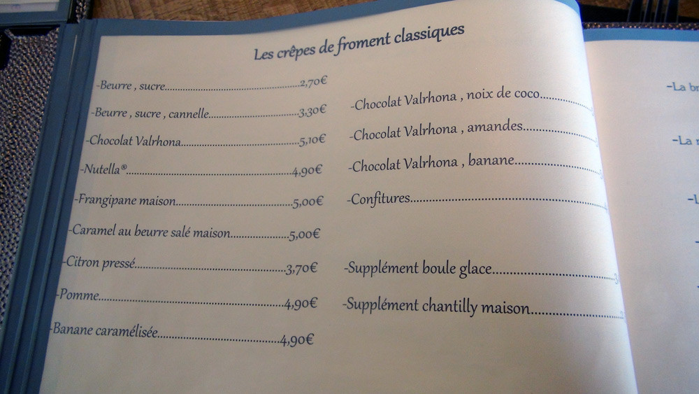 Les crêpes de froment classiques