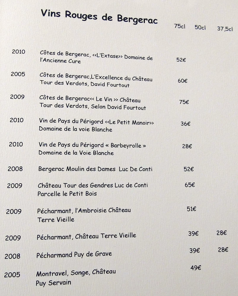 Vins rouges de Bergerac