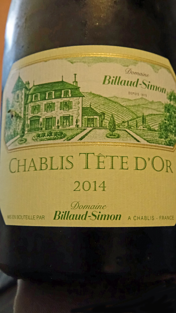 Chablis 2014 "Tête d'Or - Billaud-Simon