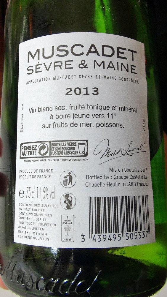 Muscadet Sèvre-et-Maine 2013