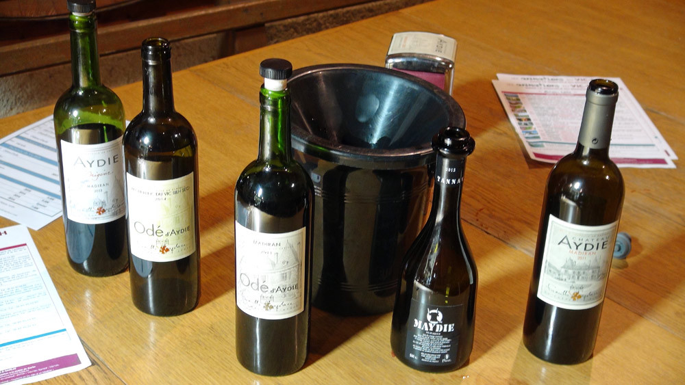 Les vins disponibles
