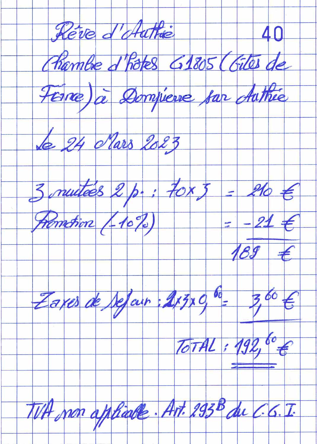 La note