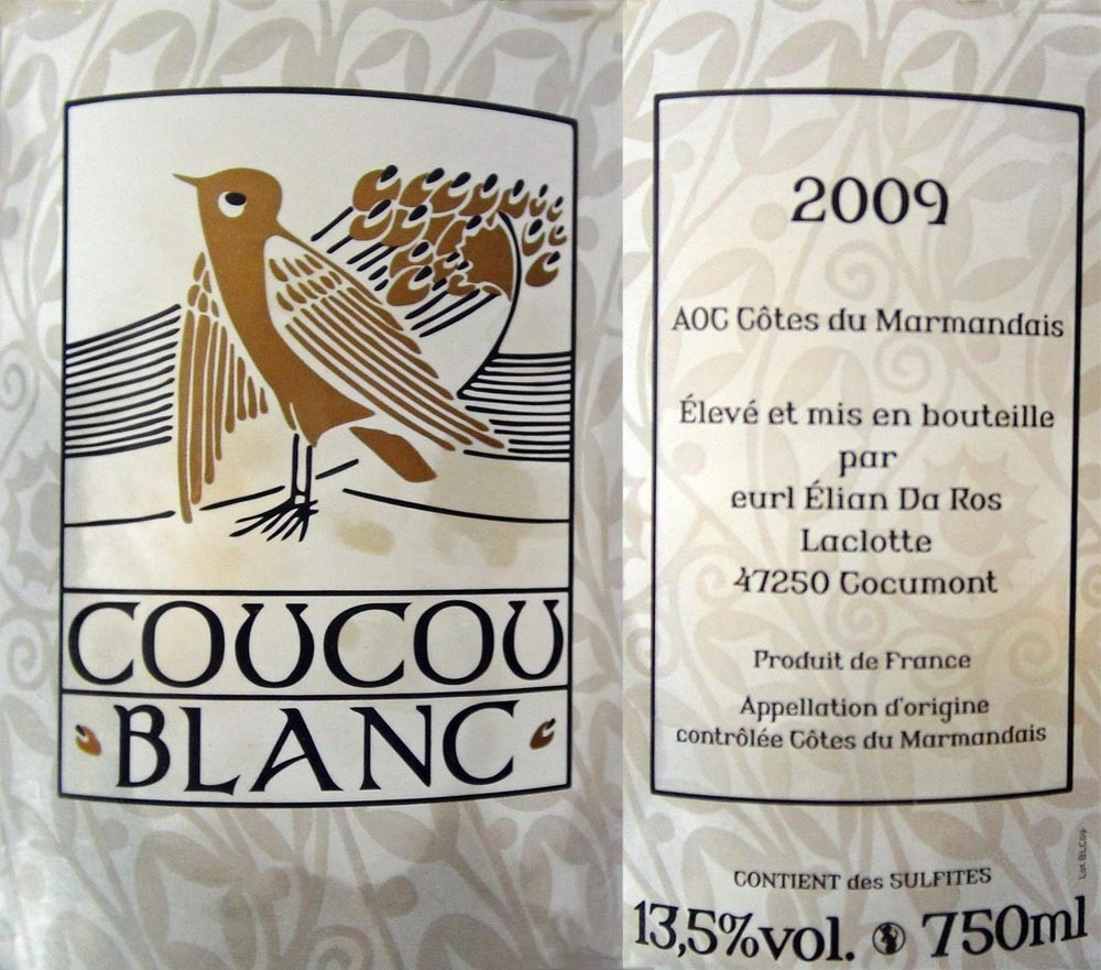 Le vin sur le Cabillaud