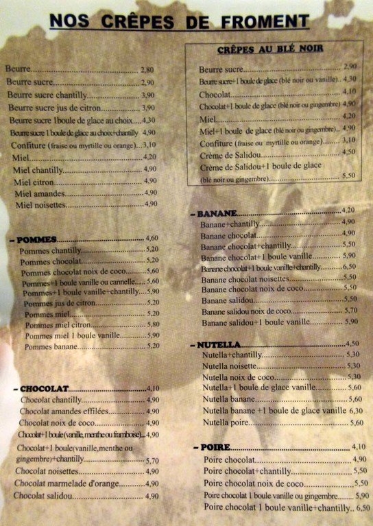 Crêpe e froment