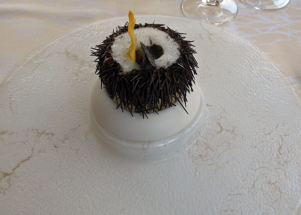 Oursin en surprise à la truffe