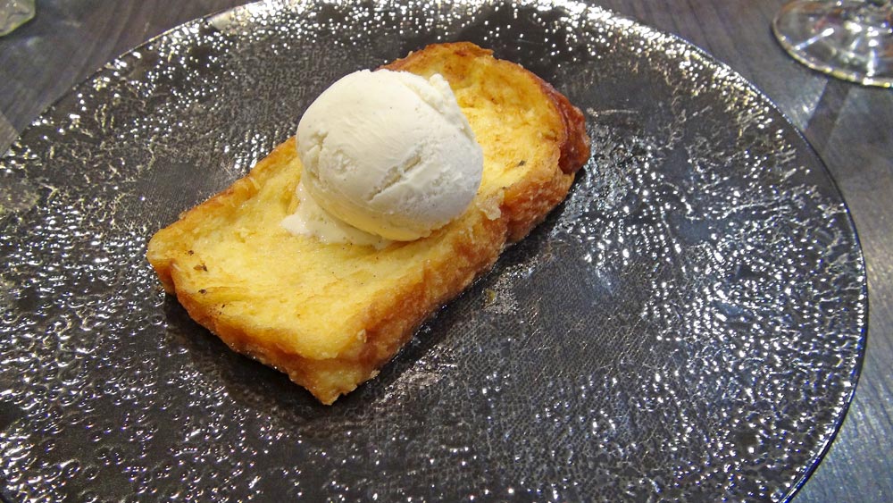 La brioche perdue et sa glace vanille