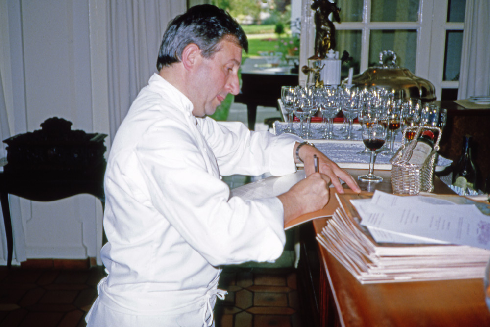 Michel Guérard en dédicace de notre menu