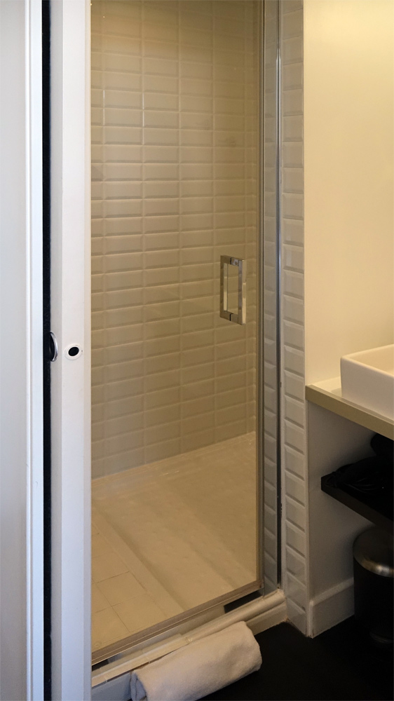 La cabine de douche