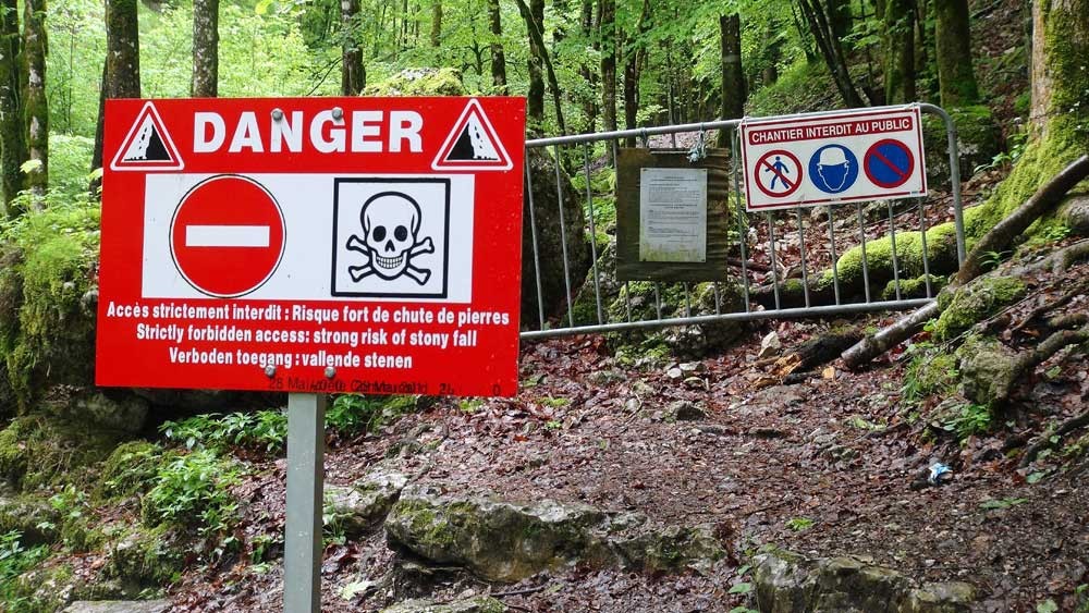 Pas d'accès au Grand Saut