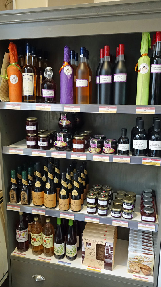 Quelques uns des produits à la vente