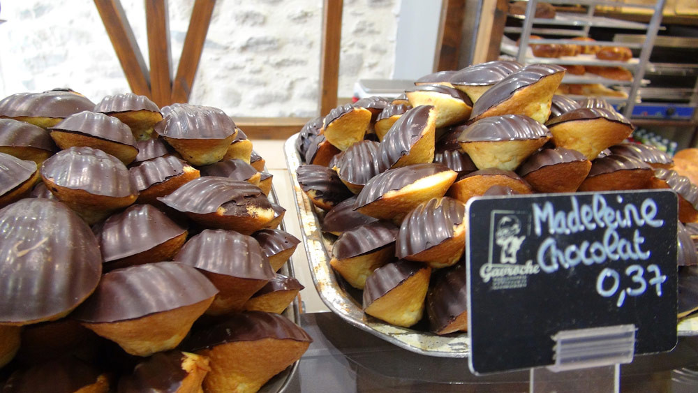 Les madeleines au chocolat (spécialité)