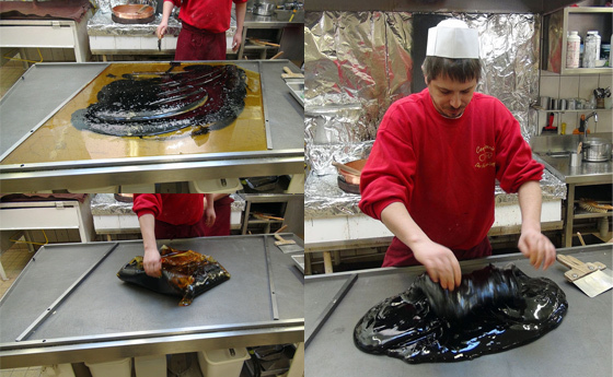 Travail de la pâte "Briquette"