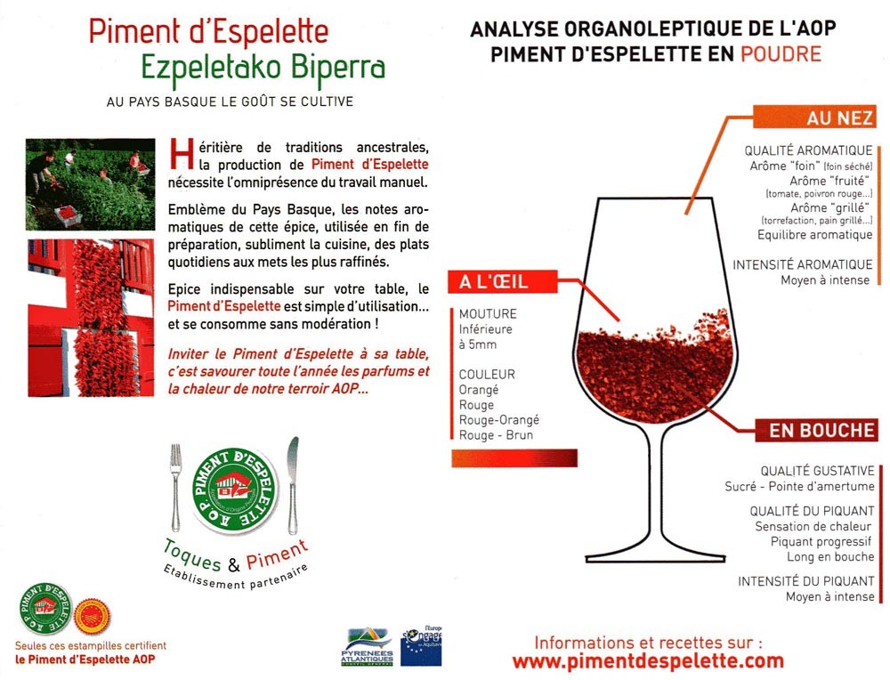 Fiche Piment d'Espelette