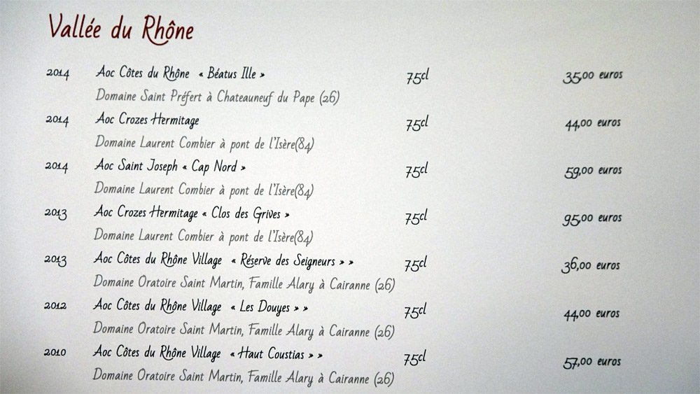 Vins rouges de la Vallée du Rhône