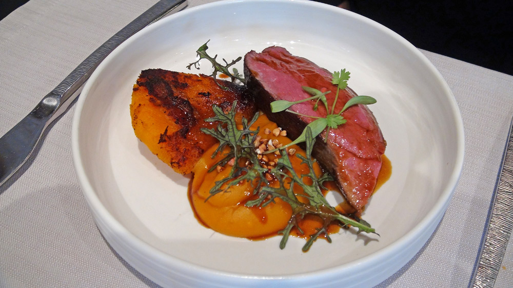 L'agneau de Sologne cuit basse température / potimarron / kefta / Sarrasin sobacha