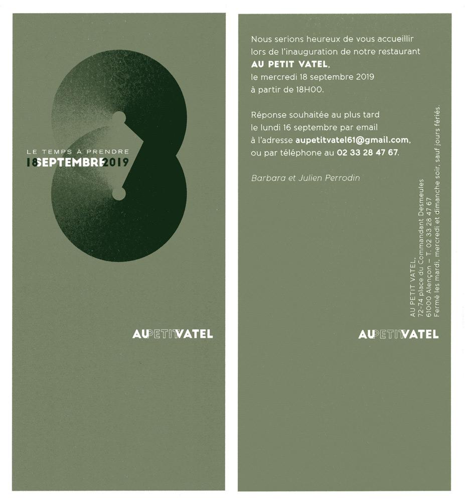 Le carton d'invitation